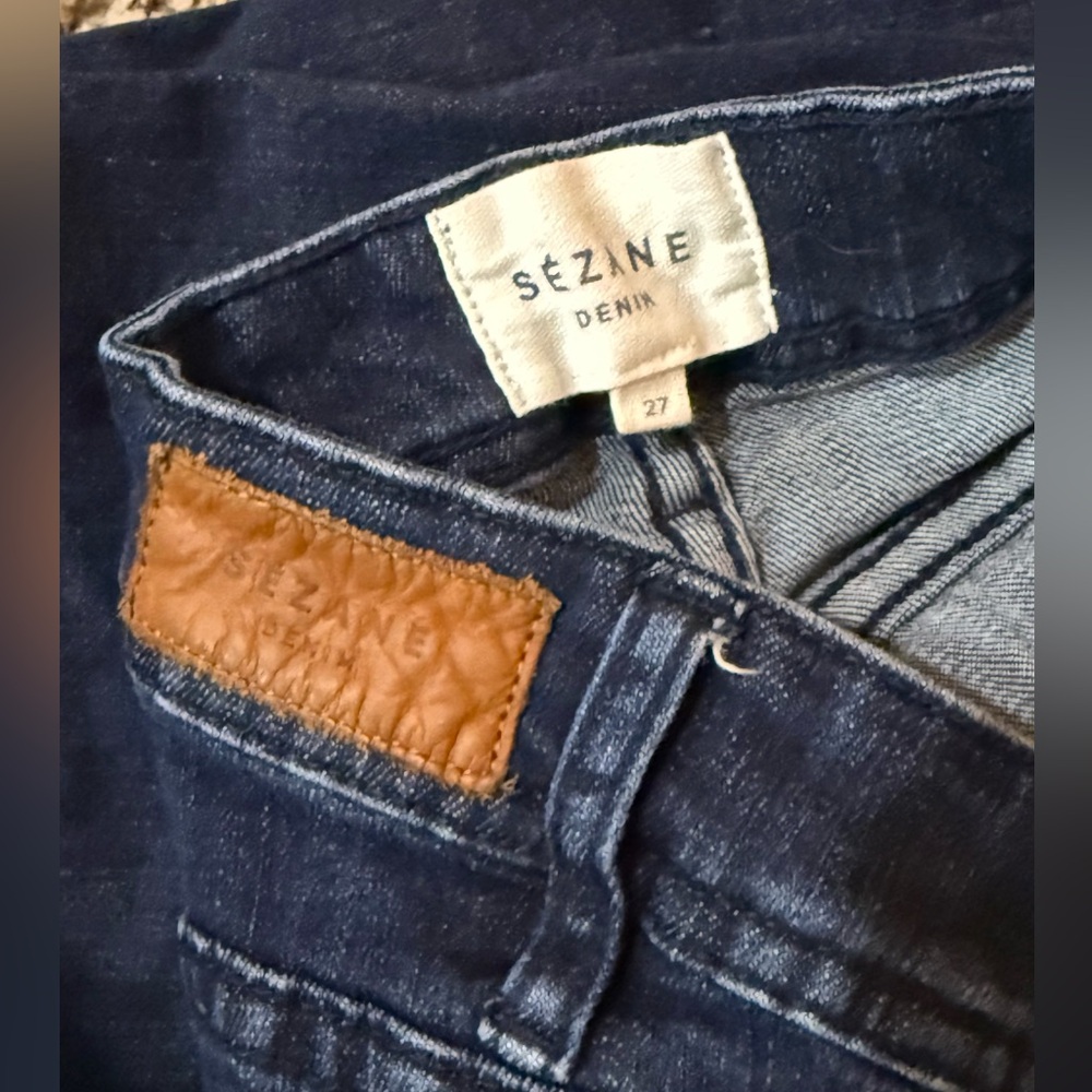 High-Rise Skinny Jeans in Dark Blue - Picture 4 of 9